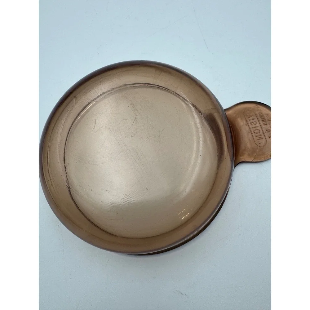 Corning Vision Amber Glass Grab-It Bowl V-150-B Vintage‎ USA Made Brown Cookware